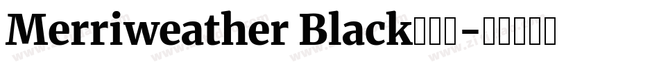 Merriweather Black转换器字体转换